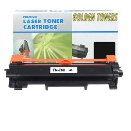 Compatible Toner Cartridge Replacement Works with Brother TN760,TN730 use for Printers Brother DCP-L2550DW, HL-L2350DW, HL-L2370DW, HL-L2370DWXL, HL-L2390DW- (1 Pack)