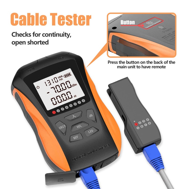 YGGYM Optical Power Meter with Visual Fault Locator, Fiber Light