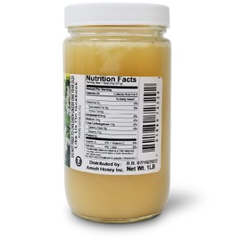 Goshen Amish Country Extremely Raw Clover Honey - Unfiltered, Unprocessed, Pure & Natural - Harvested in the USA - Rich Flavor for Tea, Cooking, Wellbeing - Kosher Certified - 16oz Glass Jar
