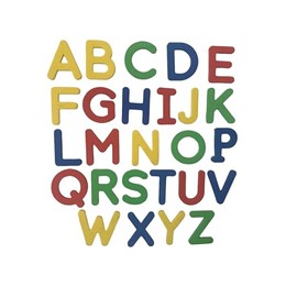 Magnetic Foam Alphabet Letters, Complete A-Z Set, 4 x 4 cm, Educational Learning Toy, Multicolour