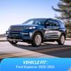 Nilight Side Window Deflectors for Ford Explorer 2020 2021 2022