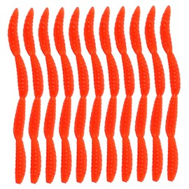 GANAZONO 100Pcs Lifelike Soft Bait Lures for Freshwater Saltwater Fishing Realistic Fake Worms for Bass Angling Long Lasting and Fishing Gear