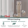 Hot Flow Chrome Cascade Corner Modern TRV Thermostatic Radiator Valve