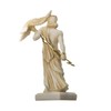 Zeus Greek God Jupiter Thunder Statue Figurine Gold Alabaster 6.3"