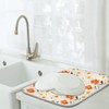 Dish Drying Mat,Drying Mat for Kitchen Counter,Floral Pattern Hanging Absorbent