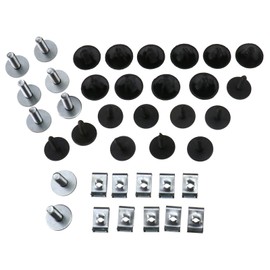 38x Metal Tray Clip Engine Under Cover Bottom Splashguard Shield Compatible with VW Golf Mk5