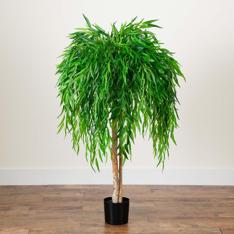Nearly Natural 4ft. Artificial Willow Tree (Real Touch)