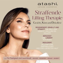 Atashi -Firming lifting therapy for face, chin and décolleté. Regenerates, illuminates and tightens. With native cells of Edelweiss and Carnosine. Suitable for sensitive skin. 50 ml