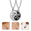 OATIPHO 1 Par Yin Yang Necklace, Tai Collar Collares Yin