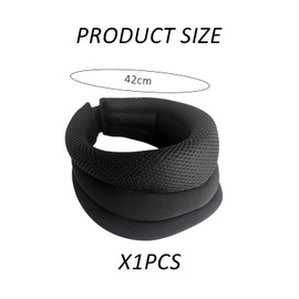 NYGGTYK 1 Stück Dreistufige Nackenstütze, Halswirbel-Korrekturkragen, Verstellbarer Kragen, Nackenstützhalterung, Vorderer Nackenkorrekturkragen, Anti-Kopfbogen-Kragen (Schwarz)