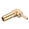 sourcing map 10mm to 4mm Barb Brass Hose Fitting 90