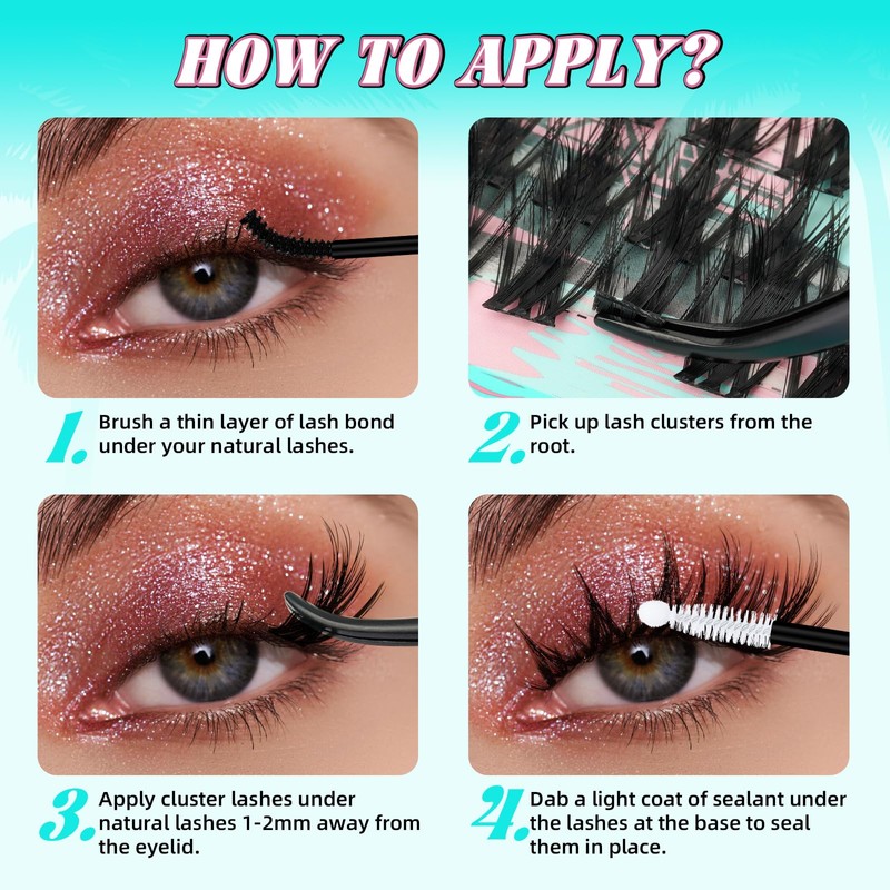 Eyelash Clusters Manga Eyelash Clusters Spiky Cluster Eyelash Extensions 144