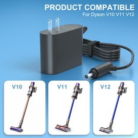30.45V Charger Replacement for Dyson Vacuum Charger V10 V11 V12 V15 SV12 SV14 SV16 SV20 SV22 Absolute Animal Motorhead Cordless 217160-02 Power Cord Charging Cord