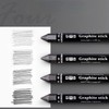 NICEYST 4Pcs Graphite Stick Set HB 2B 4B 6B Woodless