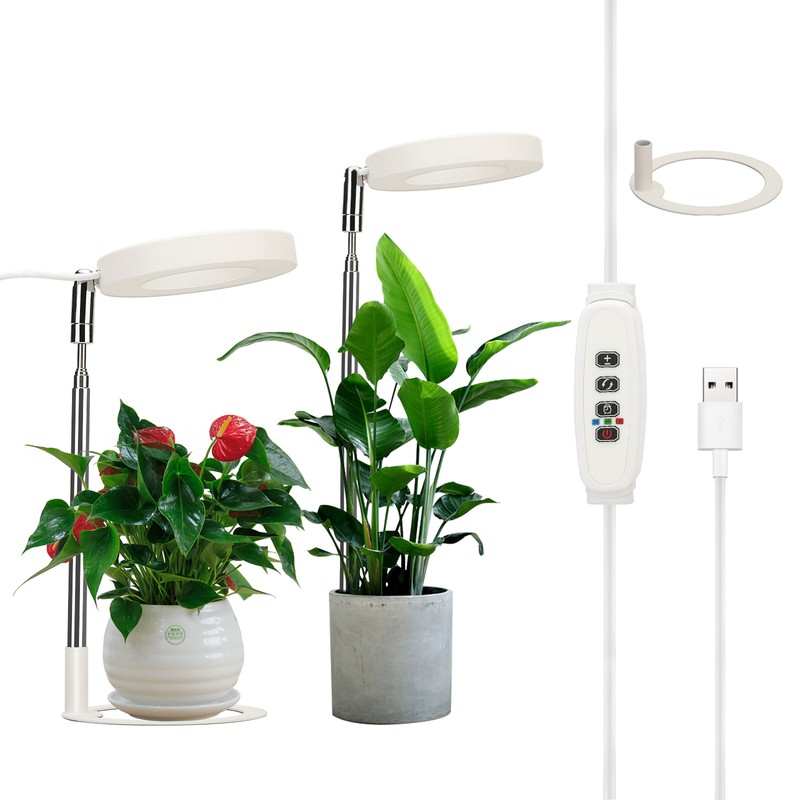 USB Plant Light Angel Ring with Timer Full Spectrum Sunlight