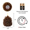 Homemory 2 Pcs LED Pine Cone Candles, Flameless Candles with