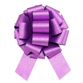 sxvblly Big Bows 12 Inch Big Glitter Purple Bows for Gift Wrapping Car Decorated Birthday Party Christmas Gift and Valentine's Day Decorations