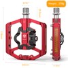 GEWAGE Bicycle Pedals, Flat Double Function and SPD Pedal with
