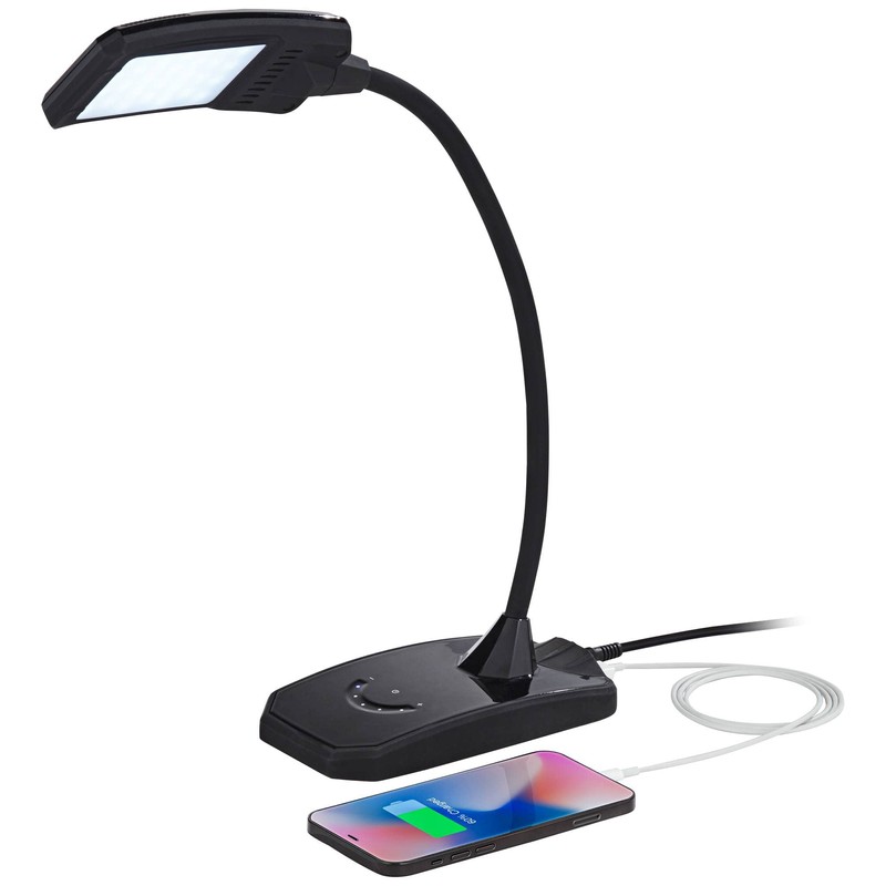 360 Lighting Ricky Modern Minimalist Desk Table Lamp with USB