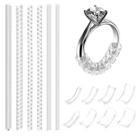 ElevateTech 14 Sizes Ring Sizer Adjuster for Loose Rings, Guards, Spacers & Tighteners Silicone Ring Guards Invisible Rings Spacers Fitter Insert & SpiralRing Resizer for Women and Men