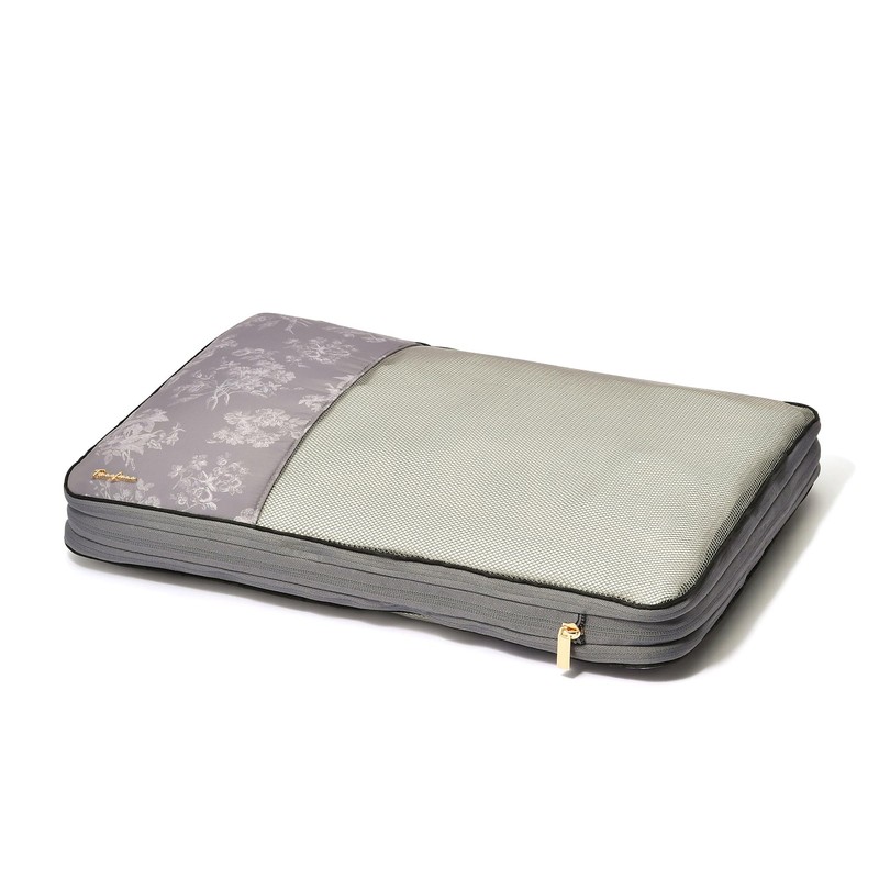 Francfranc Classic Flower Compression Organizer Large Dark Grey