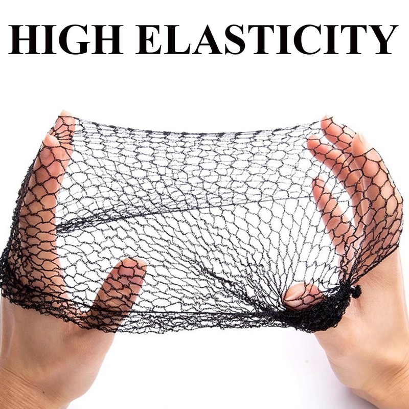 5Pcs Black Slumber Hair Net Thicker Sleep Hair Net with