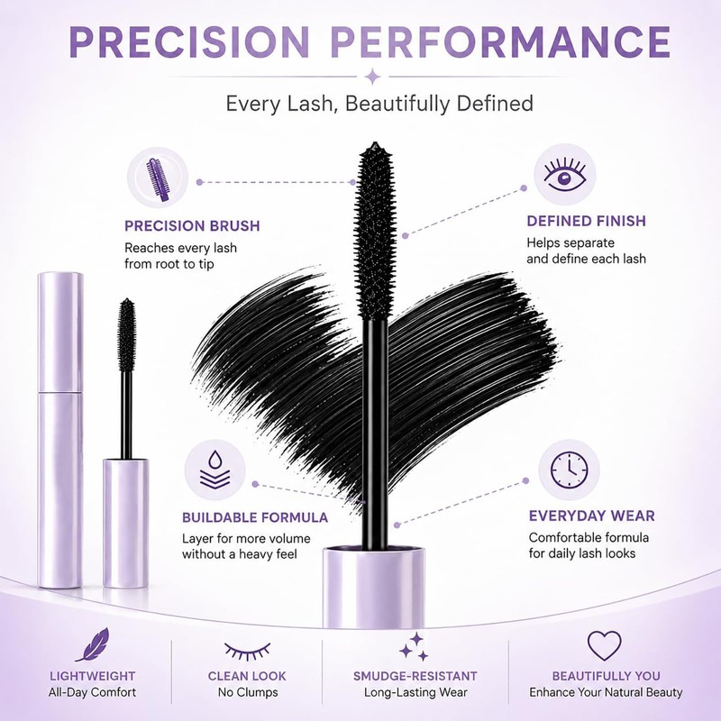 Facelove Mascara for Older Women, Lengthening & Volumizing for Lashes