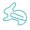 100pcs Paper Clips Prevent Slip Cute Rabbit Shaped Decorative Bookmark