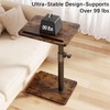 YUHFERA Sofa Armrest Tray Table for Couch - 360° Swivel