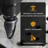TOOLMAYS Metric Step Drill Bit M35 Cobalt AlTiN-Coated Cone Drill