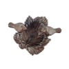Unbranded Small Cast Iron Leaf Perched Birds Feeder Free Standing