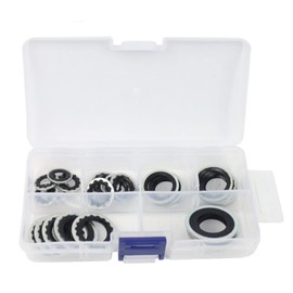 XMHF 15-32241 Original Equipment AC Compressor Seals, Automotive Self-Centered Bonded Seal Air Conditioning Compressor Port Seal Washer Kit 30 Pcs