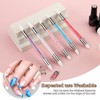 10PCS Nail Art Gel Carving Pen Rhinestone Handle Silicone Nail