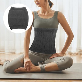 Gatuida Womens Belts Cashmere Waist Warmer,Wool Warming Belt Elastic Lower Waist Support Abdominal Protector Stomach Binder Support Protector Belt Grey Womens Belt