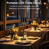 Livinlarge Cordless Table Lamps,Rechargeable Outdoor Solar LED Lamp,Portable USB Desk