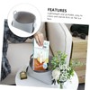 BUGUUYO Solid Leather Snack Holder Storage Basket Space-Saving Organizer for