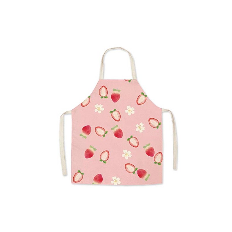 FOMUNI Parents Children's Apron, Beautiful Printed Linen Adult Children's Apron,