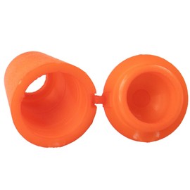 Paracord Planet Bell Stopper Cord End with Locking Lid – Secure Drawstrings, Bags, and Clothing (Orange, 5 Pack)