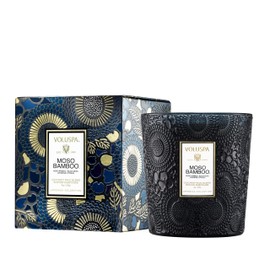 Voluspa Moso Bamboo, Classic Boxed Candle, 9 Ounce, 60 Hour Burn Time, Coconut Wax for Clean Burning, Handcrafted in the USA