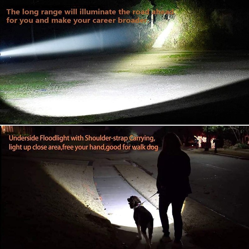 144W 7200LM LED Work Light Spotlight Floodlight Emergency Portable Flashlight