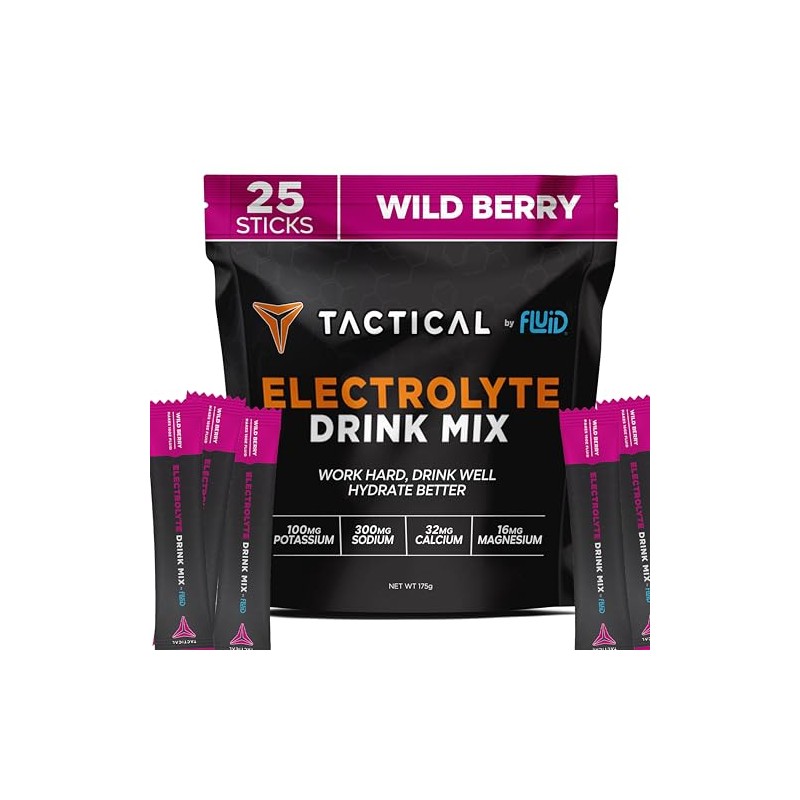 Fluid Tactical Electrolyte Powder Packets - Rapid Hydration