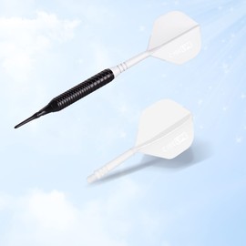 CyeeLife 6 Pack Integrated Dart Flight and Shaft, One Piece Accessory 2BA,ZF02
