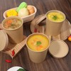 BOHUIZ 25 Pack 32oz Paper Soup Containers with Vented Lids,