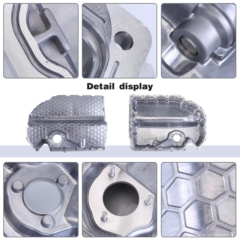 06K103600R Aluminum Engine Oil Pan Compatible for Golf Ti-guan A3