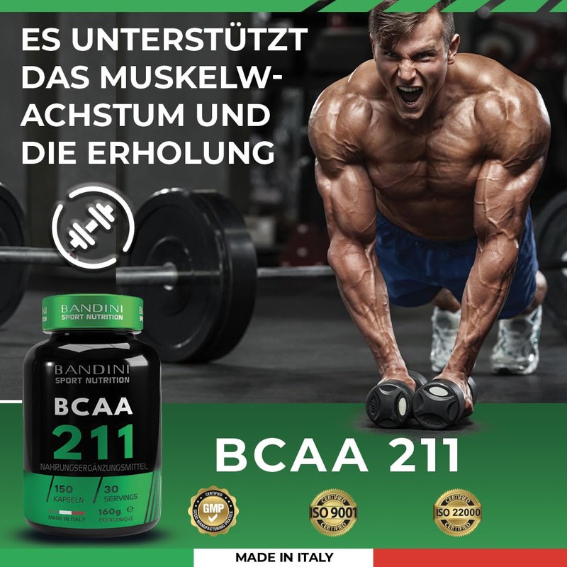 BANDINI® BCAA 211 150 Tablets, BCAA 2.1.1 Branched Chain Amino