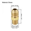 sourcing map Brass Pipe Fitting, 3/8 SAE Flare to 1/4NPT