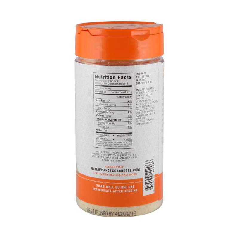 Mama Francesca Premium Parmesan, Asiago and Romano Cheese, 8 Ounce