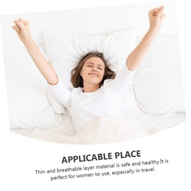 KOMBIUDA 100% Organic Cotton Reusable Sanitary Napkin 2 Pads Breathable Snaps for Secure Fit