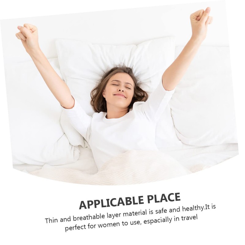 KOMBIUDA 100% Organic Cotton Reusable Sanitary Napkin 2 Pads Breathable