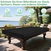ohbien 8 ft Pool Table Cover with Drawstring, 210D Waterproof